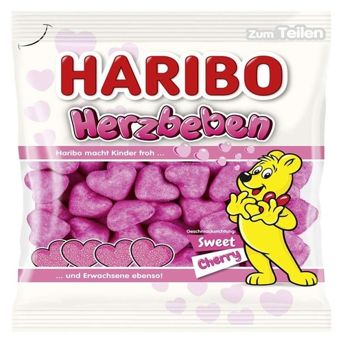 Żelki Serca o smaku wiśniowym Haribo 160 g