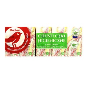 Chusteczki higieniczne Auchan 10 sztuk