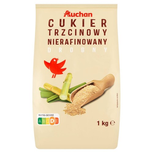Cukier trzcinowy Auchan 1 kg