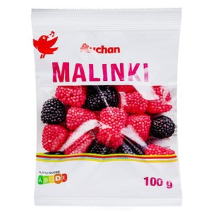 Żelki malinki Auchan 100 g