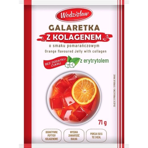 Galaretka z kolagenem o smaku pomarańczowym Wodzisław 71 g
