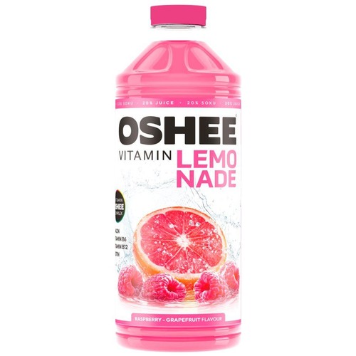 Napój witaminowy Lemonade o smaku maliny i grejpfruta Oshee 1,1 l