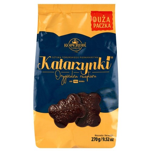 Pierniki Katarzynki w czekoladzie deserowej Kopernik 270 g