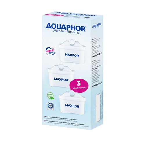 Uniwersalny wkład filtrujący do wody kranowej B25 Maxfor 3szt. Aquaphor 3 sztuki