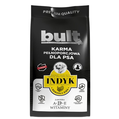 Karma sucha dla psów z indykiem   Bult 3 kg