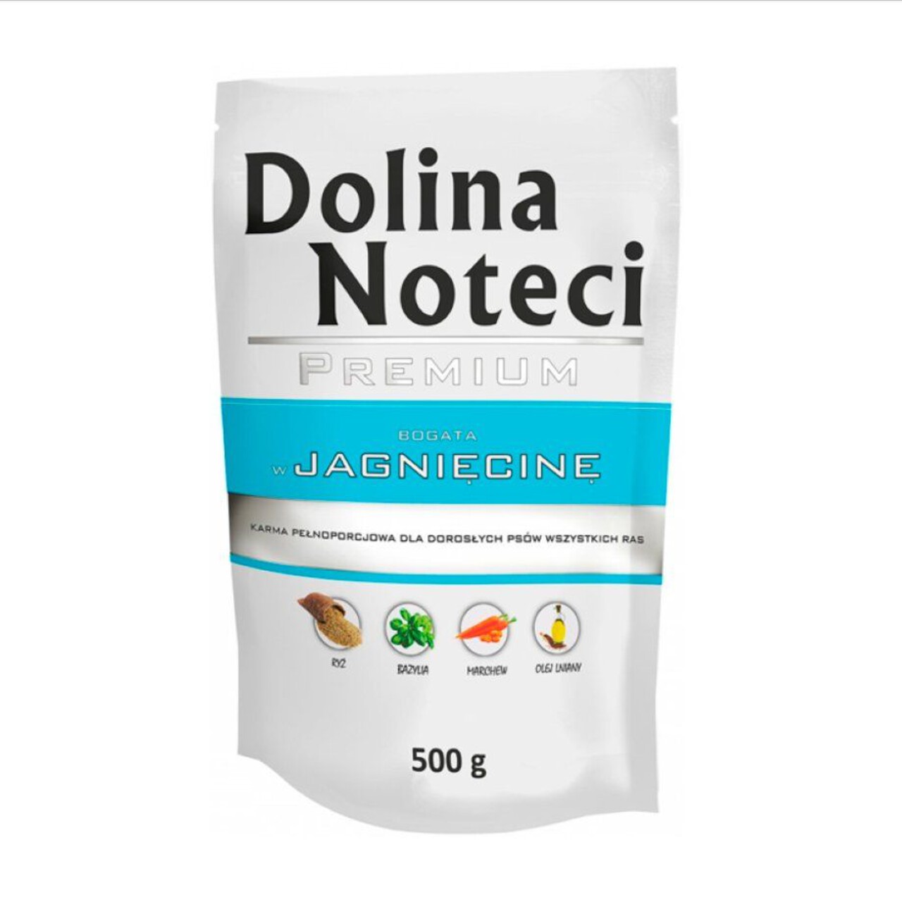 Karma dla psów wszystkich ras z jagnięciną Dolina Noteci 500 g