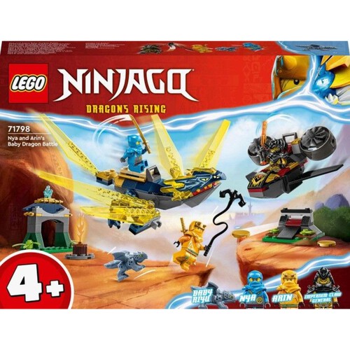 NINJAGO® Nya i Arin — bitwa na grzbiecie małego smoka 71798 LEGO zestaw