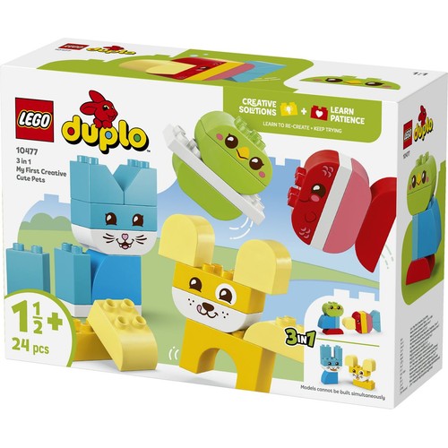 Mój pierwszy zestaw DUPLO® Kreatywne zwierzaki 3 w 1 10477 LEGO 1 sztuka