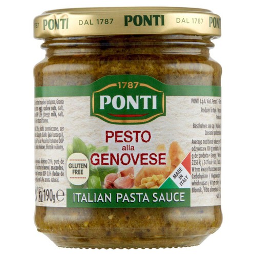 Sos pesto z bazylią Ponti 190 g