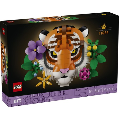 Art Kolekcja zwierząt — tygrys 31217, pomysł na prezent LEGO 1 sztuka