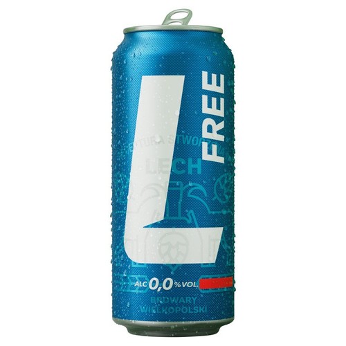 Piwo bezalkoholowe alk. 0,0% obj.  Lech 500 ml