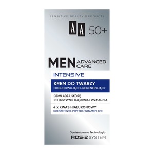 Krem do twarzy odbudowująco-regenerujący Advanced Care Intensive 50+ AA Men 50 ml