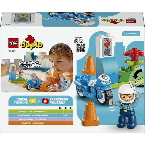 DUPLO® Moje miasteczko Niebieski motocykl policyjny 10471 LEGO 1 sztuka