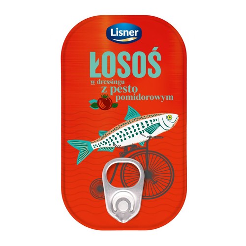 Łosoś w dressingu z pesto pomidorowym Lisner 110 g
