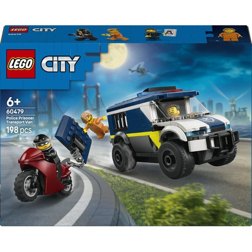 City Furgonetka policyjnego konwoju więziennego 60479, zabawka konstrukcyjna LEGO 1 sztuka