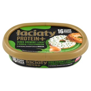 Serek kremowy lekki* z cebulą i szczypiorkiem Protein+ Łaciaty 135 g