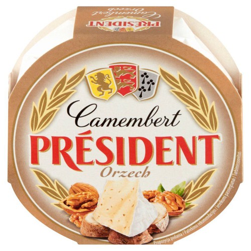 Ser camembert z orzechami Président 120 g