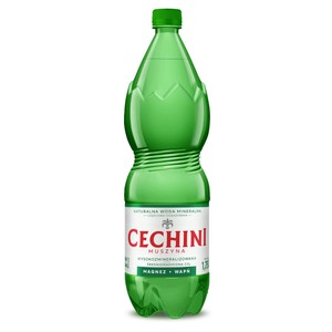 Woda niegazowana mineralna średnionasycona Cechini Muszyna 1,75 l