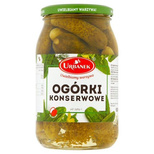 Ogórki konserwowe Urbanek 920 g