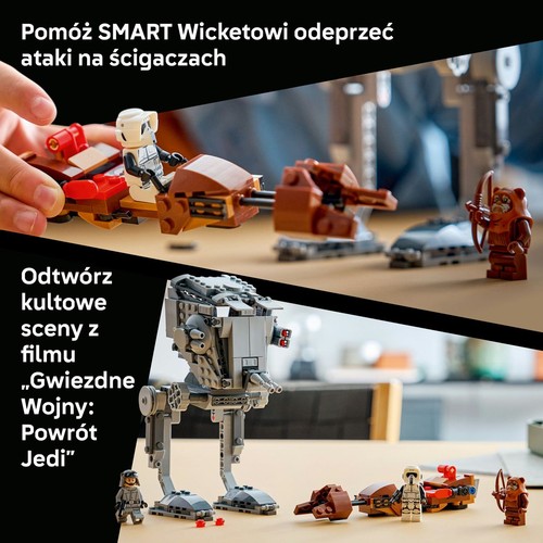 Star Wars™ SMART Play™: Atak AT-ST™ na Endor 75424 LEGO 1 sztuka
