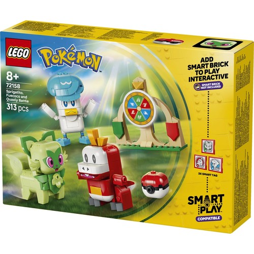 Pokémon SMART Play: Sprigatito, Fuecoco i Quaxly - bitwa 72158 LEGO 1 sztuka
