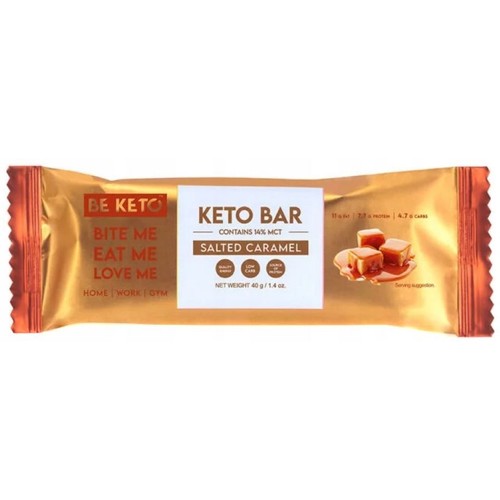 Keto Baton słony karmel w czekoladzie   Be Keto 40 g