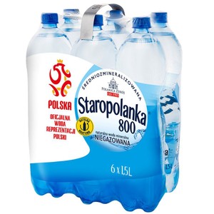 Naturalna woda mineralna niegazowana 800 Staropolanka 6 x 1,5 l