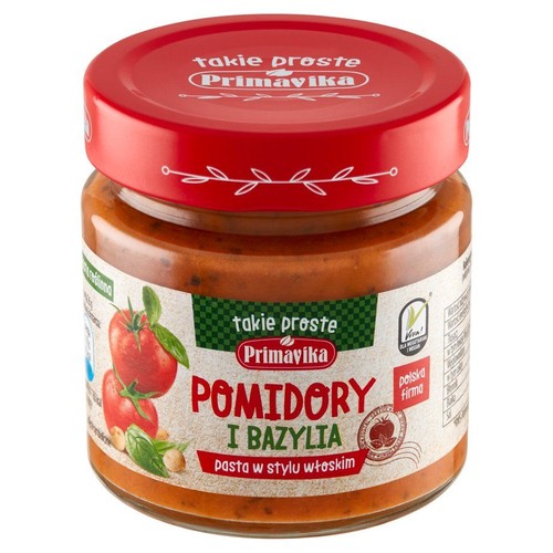 Pasta w stylu włoskim Pomidory i bazylia Primavika 160 g