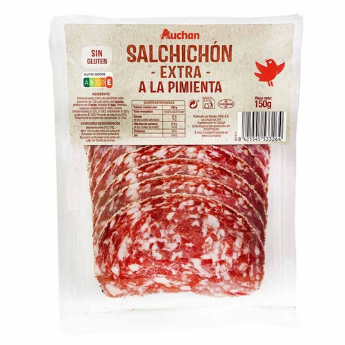 Salami z papryką Auchan 150 g