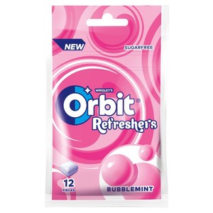 Bezcukrowa guma do żucia bubblemint Refreshers Orbit 26 g