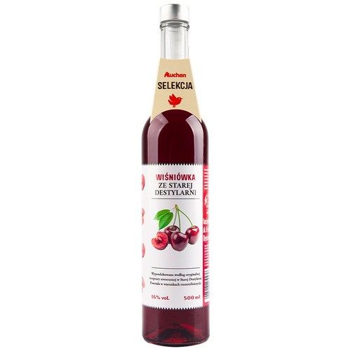 Wódka smakowa Wiśniówka ze Starej Destylarni alk. 16,0% obj. Auchan 500 ml