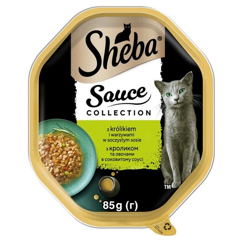 Karma mokra dla kotów królik z warzywami w sosie Sheba 85 g