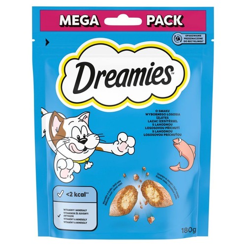 Przysmaki dla kota z łososiem Dreamies 180 g