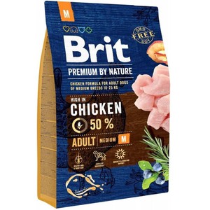Sucha karma dla psów średnich z kurczakiem Brit 3 kg
