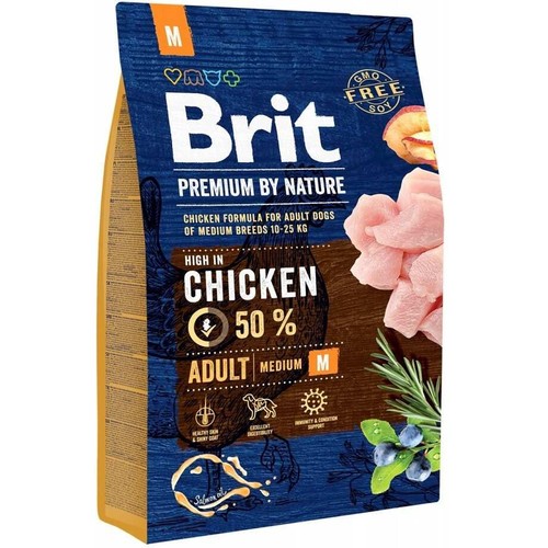 Sucha karma dla psów średnich z kurczakiem Brit 3 kg