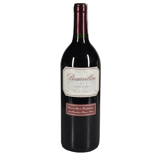 Wino francuskie czerwone półwytrawne alk. 11,0% obj. Beauvillon  1 l
