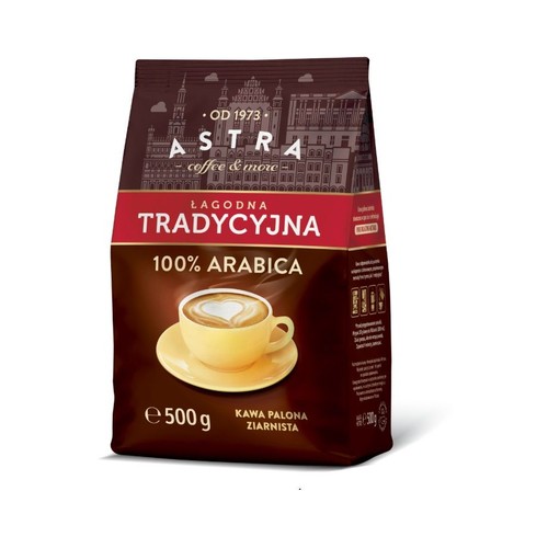 Kawa ziarnista łagodna tradycyjna Astra 500 g