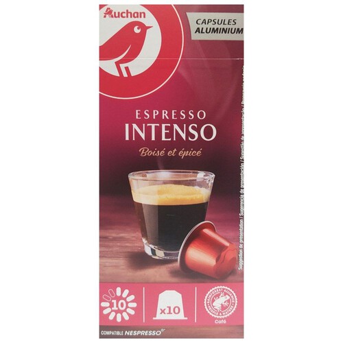 Kawa mielona Espresso Intenso kapsułki Auchan 10 kapsułek