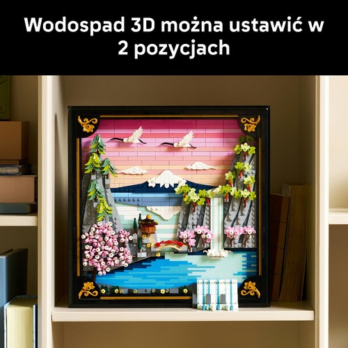Art Japoński krajobraz z kwitnącą wiśnią 31218, dekoracja ścienna LEGO 1 sztuka
