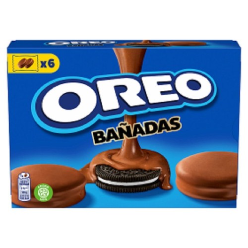 Ciastka kakaowe z nadzieniem waniliowym oblane mleczną czekoladą Oreo 246 g