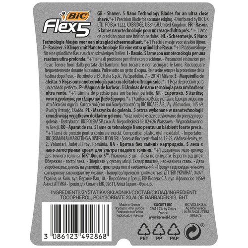 Maszynki do golenia Flex 5 BIC 3 sztuki