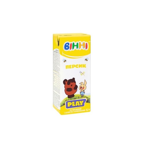 Nektar brzoskwiniowy z miążem   Vinni 200 ml