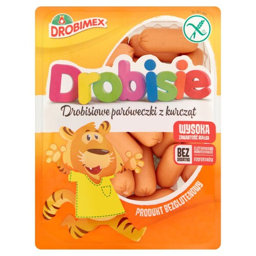 Parówki z kurcząt bezglutenowe Drobimex 250 g