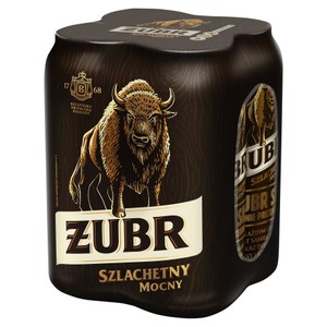 Piwo mocne, alk. 6,5% obj.  Żubr 4 x 500 ml