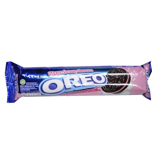 Ciastka kakaowe z kremem truskawkowym Oreo 137 g