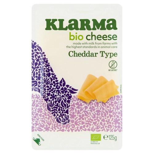 BIO Ser Cheddar Klarma 125 g