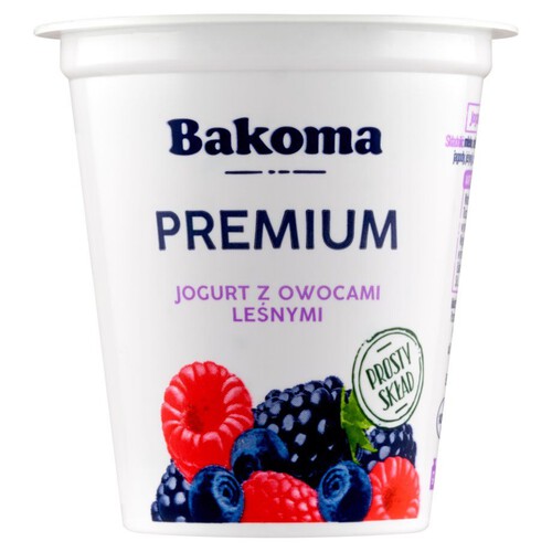 Jogurt z owocami leśnymi Bakoma 140 g