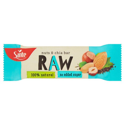 RAW Baton owocowy z orzechami i nasionami chia Sante 35 g