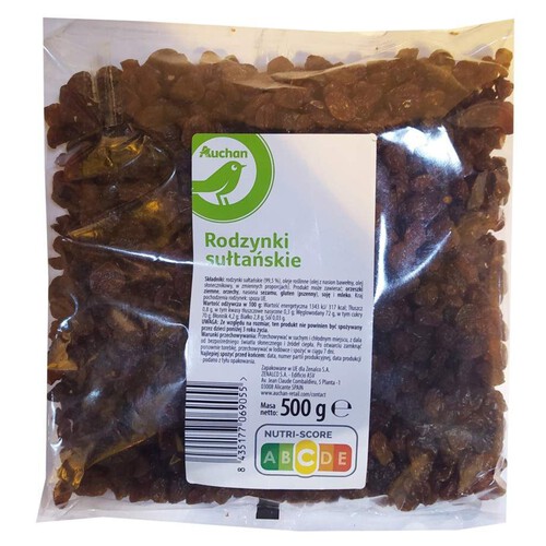 Rodzynki sułtańskie Auchan 500 g