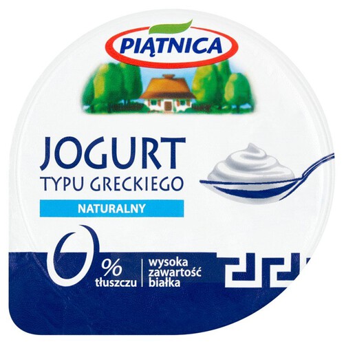 Jogurt naturalny typu greckiego 0% tłuszczu Piątnica 150 g